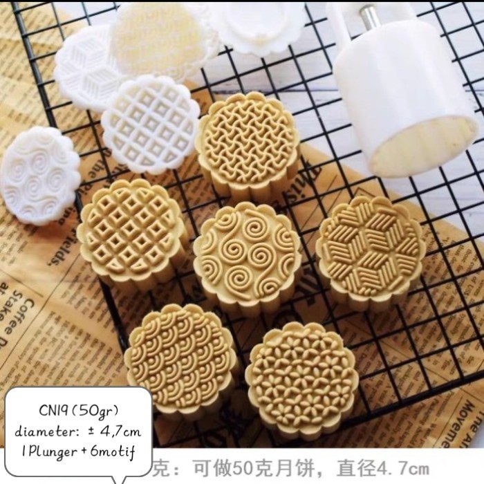 CETAKAN MOONCAKE KUE BULAN CN19 CETAKAN KUE 50GR 75GR 100GR