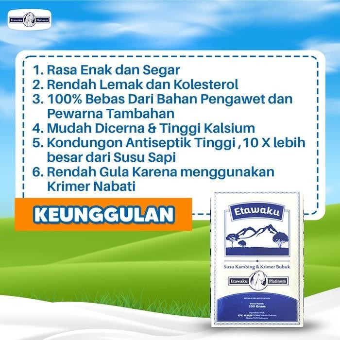 

Etawaku Paket 2 - Susu Bubuk Kambing Etawa & Krimer