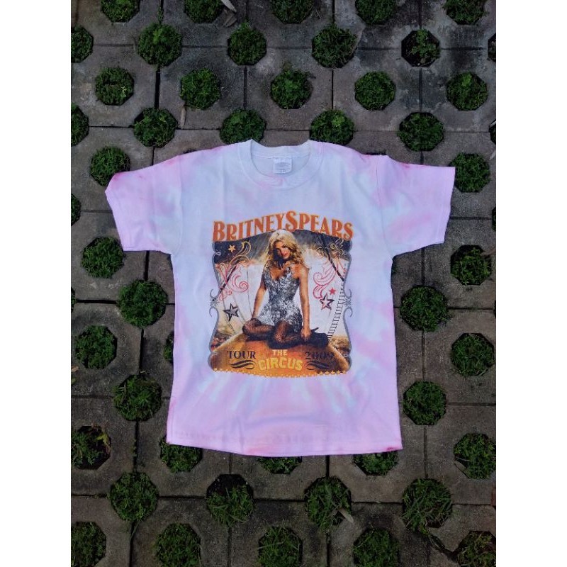 T-shirt Kaos Band Second Britney Spears Tour The Circus 2009