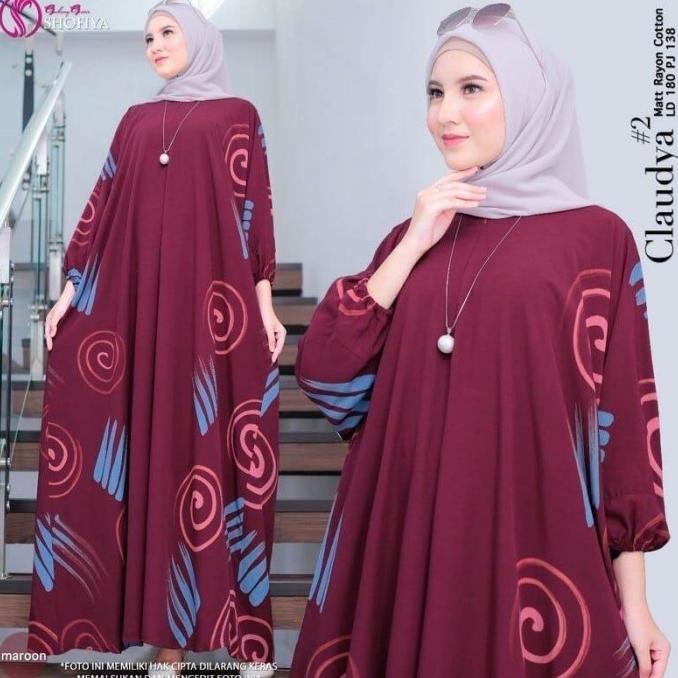 Kaftan Modern Terbaru Gamis Kaftan Jumbo Dress Muslim Wanita