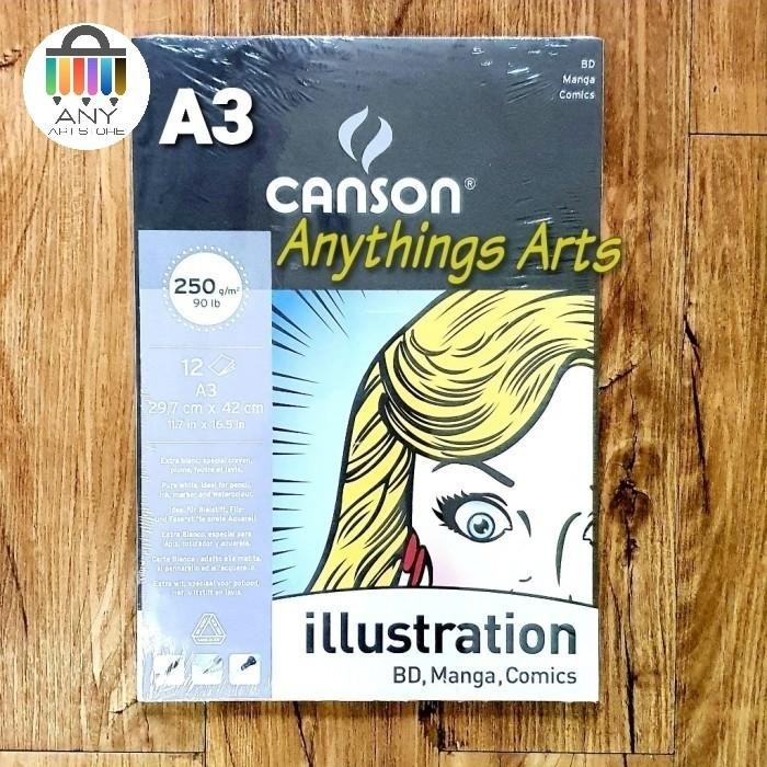 

Canson Illustration Pad A3 250Gsm 12Sheets - Bd Manga Comics