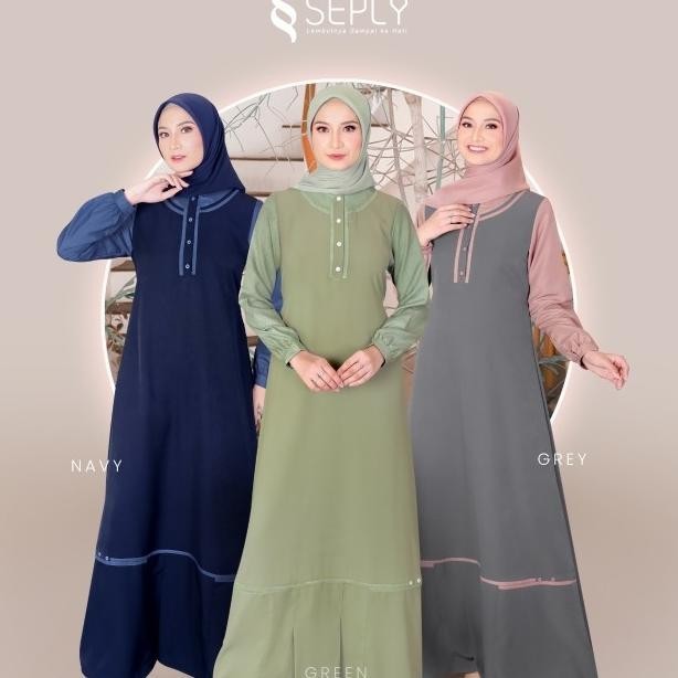 Terbaik Gamis Seply Meyra 180 Pengiriman Cepat