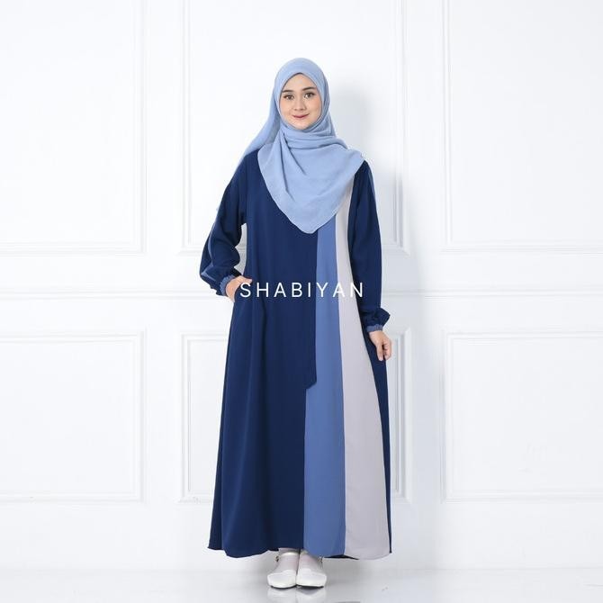 Shabiyan 417 Gamis Remaja Polos Moscrepe Premium