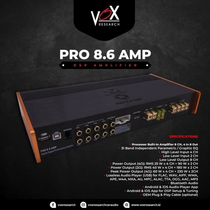 Ready Processor Vox pro8 amp - processor pro 8.6amp - dsp vox pro8.6 amp