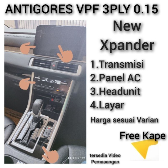 Ready Sticker VPF mitsubishi New Xpander cross ultimate Bening transparan