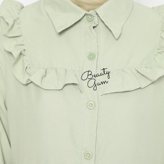 Setelan Gamis Ikatan Cinta Sage Mint/Pakaian Muslim Gamis Sage Green