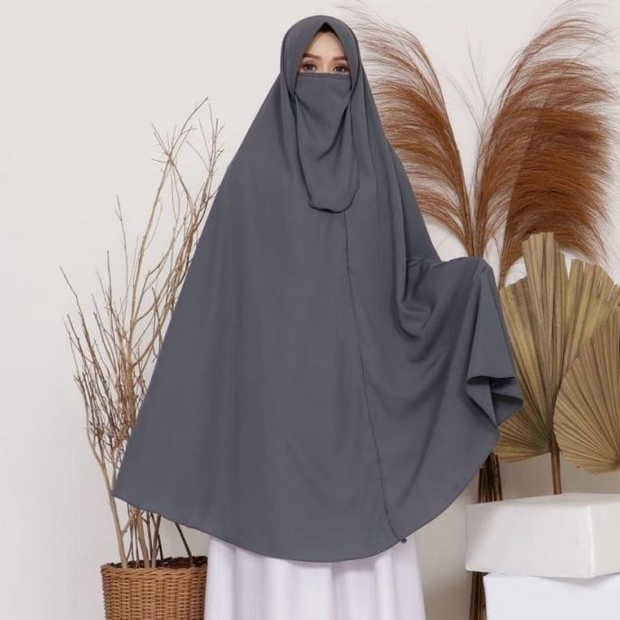 Bonus Cadar Khimar Instan Syari Jumbo Xxl Besar Wolfis Jilbab Pinguin