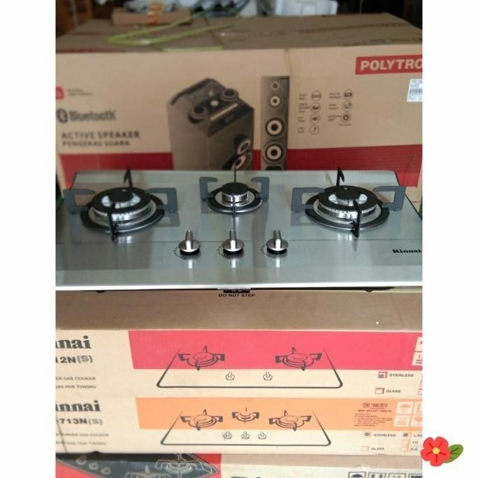 Murah Rinnai Kompor Tanam 3 Tungku Silver Rb 713Ns 713 N S Ns Rb713Ns Goodavine