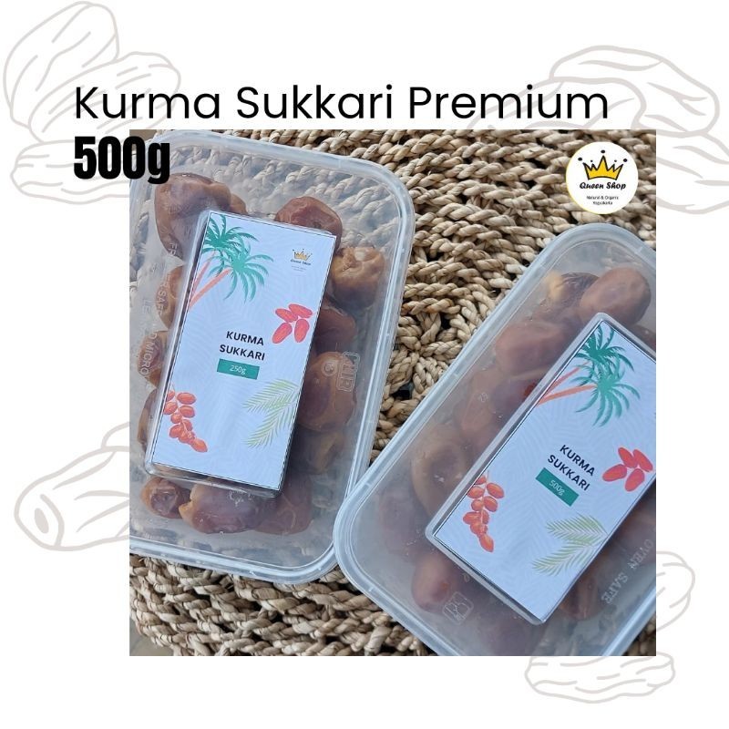 

Kurma Sukkari 500g/ Al Qasim Super Premium/ Kemasan Thinwall