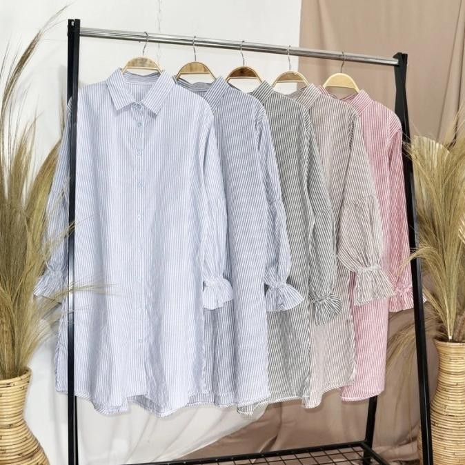 Tunik Salur / Tunik Salur Katun / Baju Tunik Wanita Lengan Panjang