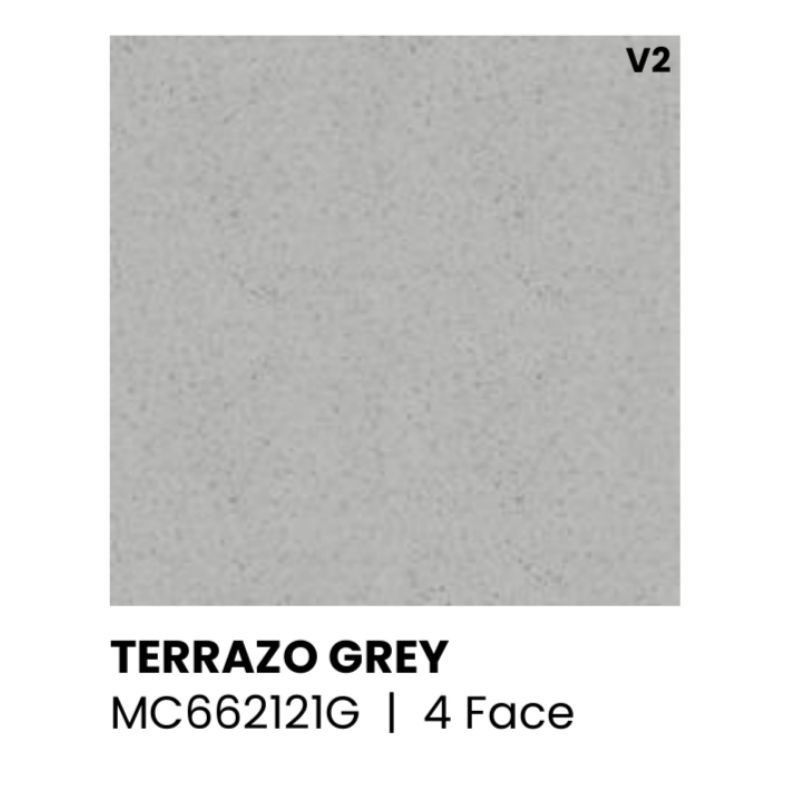 GRANIT MATTE MOTIF TERAZZO GREY UKURAN 60X60 BY SUNPOWER
