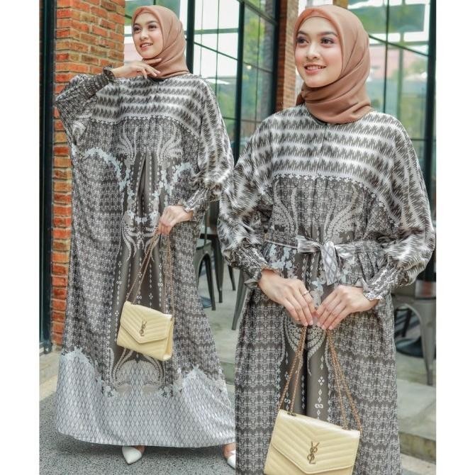 Baju Gamis Kaftan Jumbo Wanita Xxl Illaya Maxi Dress Pesta Muslimah