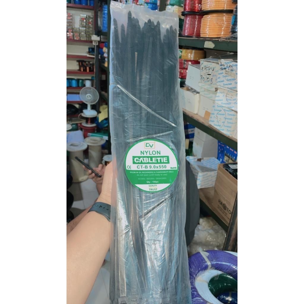

Kabel Ties 9.0 x 550 mm (55 cm) / Kabel Tis Tali Sabuk Pengikat