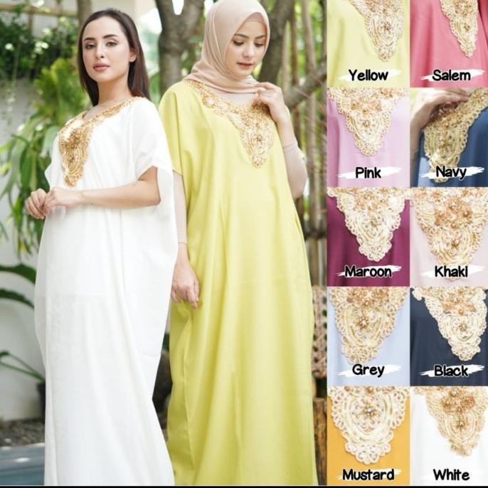 Kaftan Kajol Baju Dress Muslim Wanita Panjang Murah