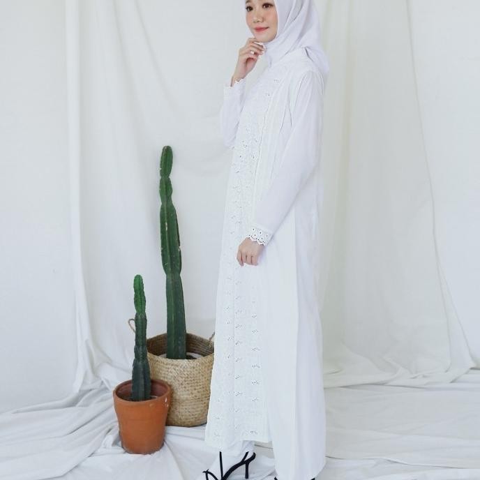 Gamis Putih Katun Jumbo/Baju Haji/Gamis Ihrom/Perlengkapan Haji #9696