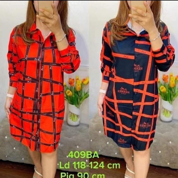 Blouse Wanita Model Kemeja Tunik