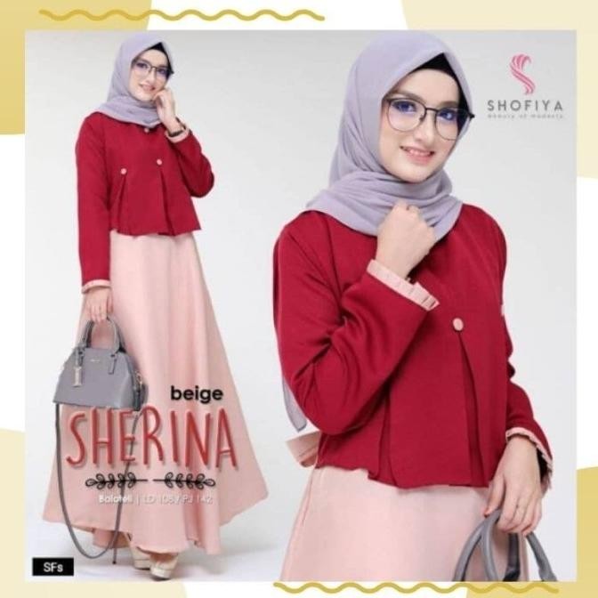 Dress Sherina Maxi Gg Baju Gamis Wanita Terbaru Dress Fashion Muslim