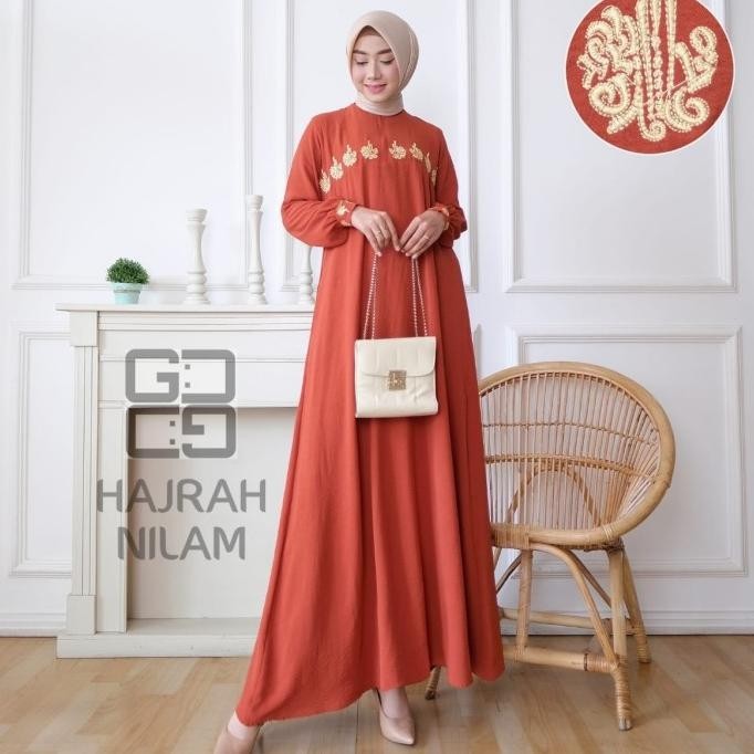 Gamis Fashion Muslim Bordiran Komputer/Bahan Toyobo Premium/Terlaris