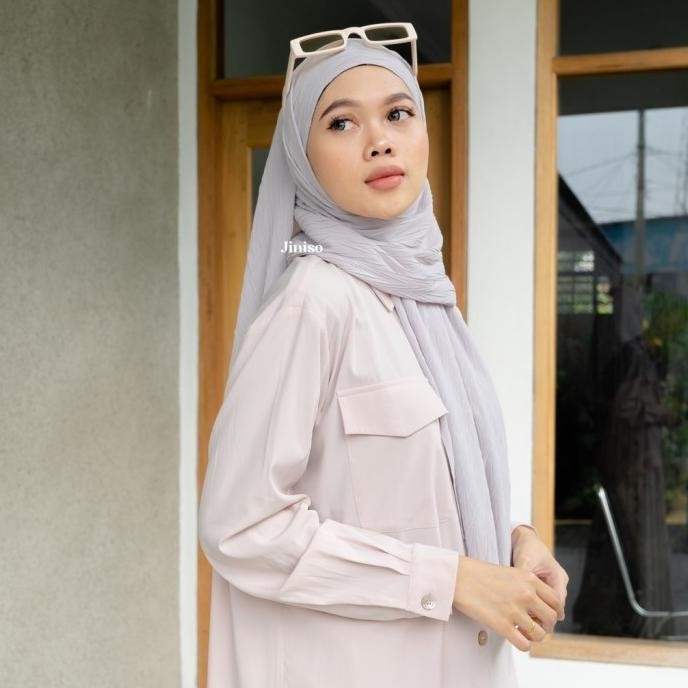 Jiniso Earth Tone Pashmina Hijab Breeze Aura