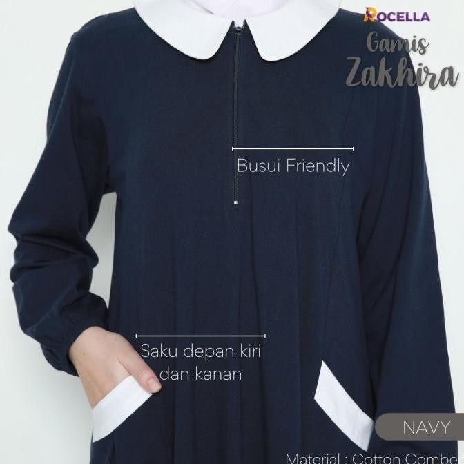 # Rocella Gamis Zakhira Gamis Dewasa, Gamis Polos Gamis Panjang Polos