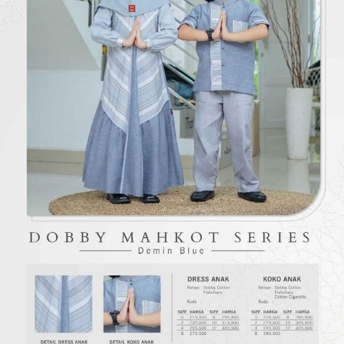 Sarimbit Keke Dobby Mahkot Series Denim Blue