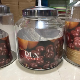 Toples Asinan Kaca Besar Kedap Udara Citinova DLX Toples Kopi 10 Liter