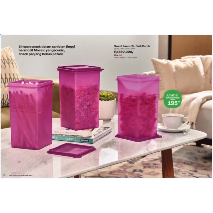 Toples tupperware MOSAIC SWEET SAVER