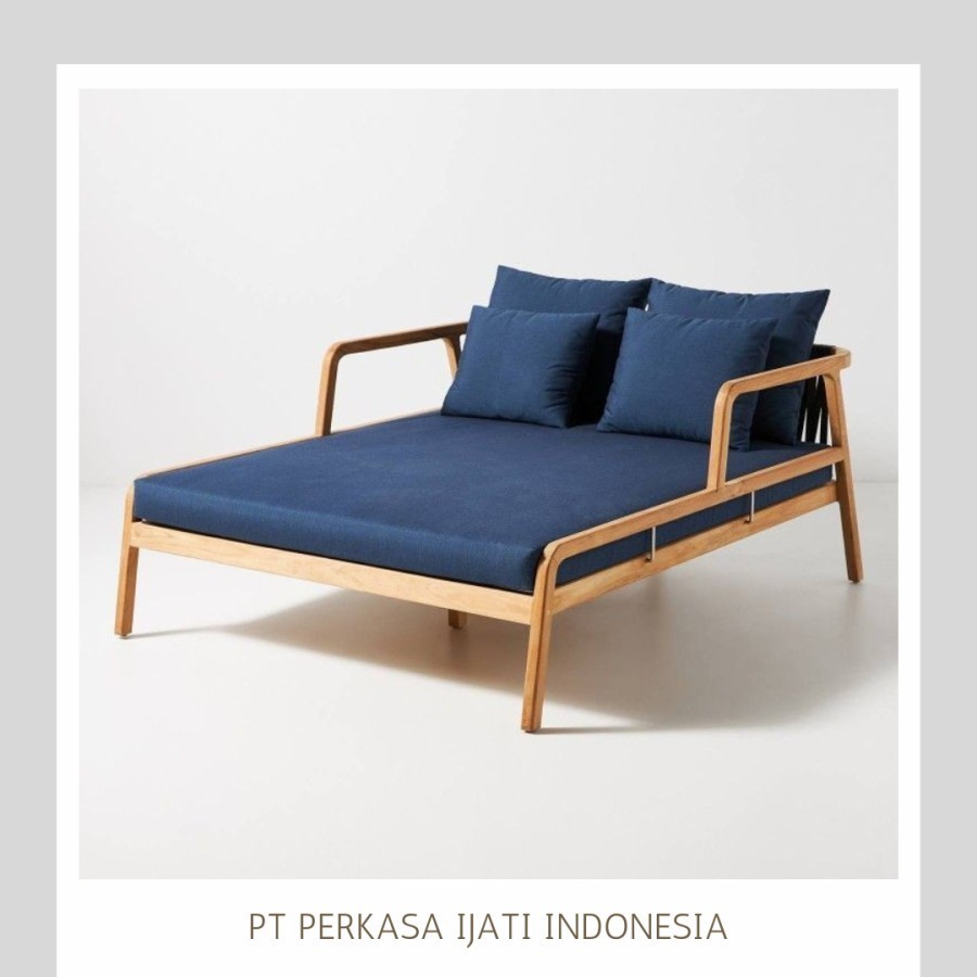 Sofa Day Bed Minimalis Kayu Jati Jepara