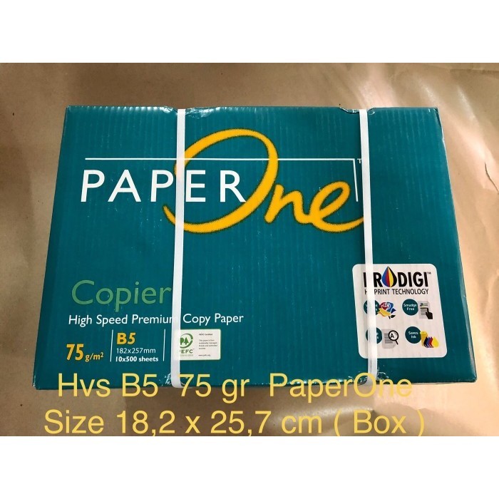 

Hvs Putih B5 75 Gr Paper One ( Box )