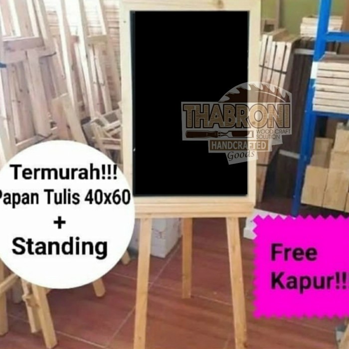 

Papan Tulis Kapur + Standing Tripot Papan Menu Cafe Papan Board + Kaki