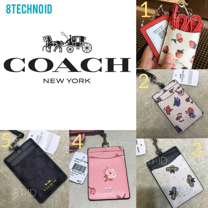 

Coach Signature Lanyard Id Card Holder Original