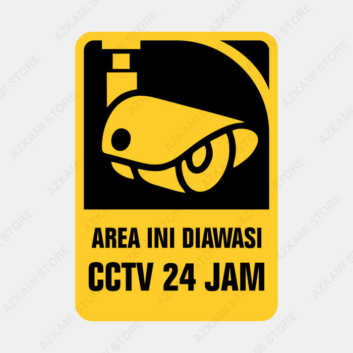 

Rambu Diawasi Cctv 24 Jam 35Cm X 50Cm Plat Alumunium