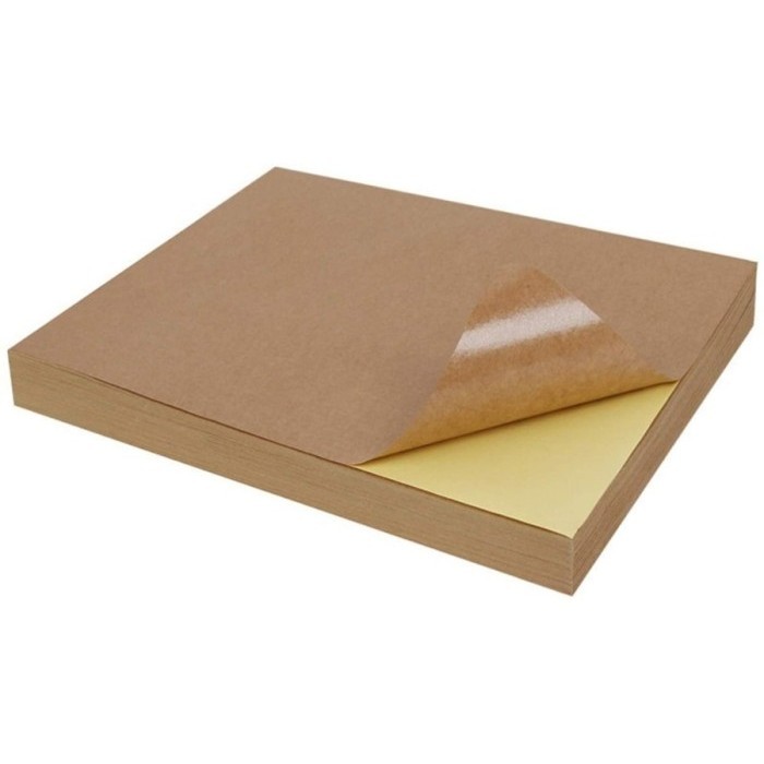 

Sticker Kraft A3 Quantac Kraft Paper 250 Craft Sticker Coklat