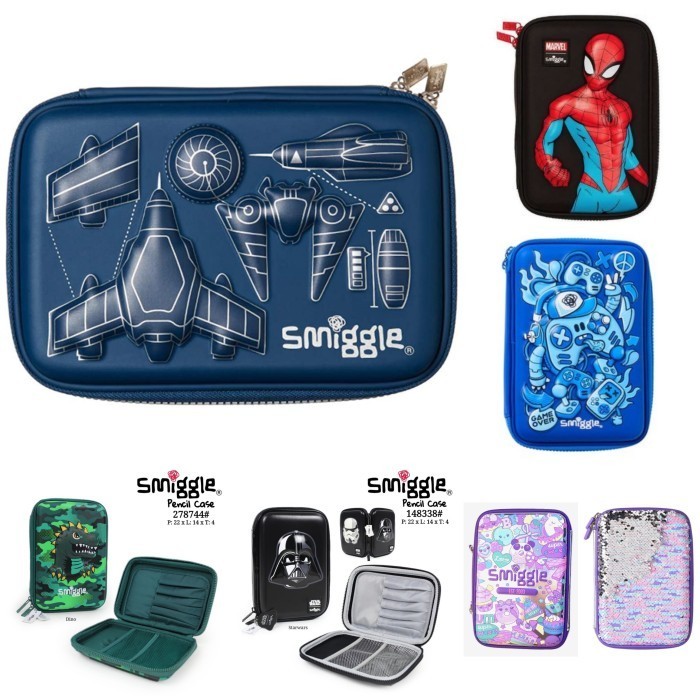 

Smiggle Pencil Case Hardtop Boy Starwars, Shark Budz, Dino, Spiderman