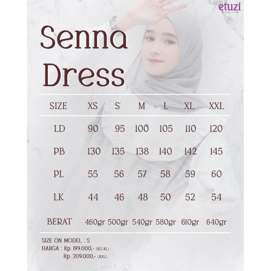 Po Rebutan Limited Senna Dress Gamis Syari By Etuzi PromoR33A