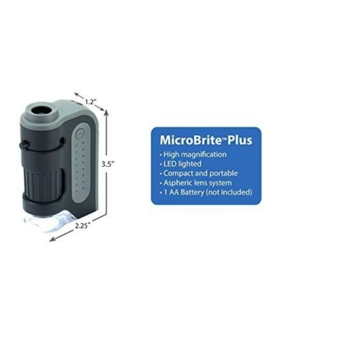 

Carson Pocket Microscope Led 120X Zoom Microbrite,Mikroskop Mini Kecil
