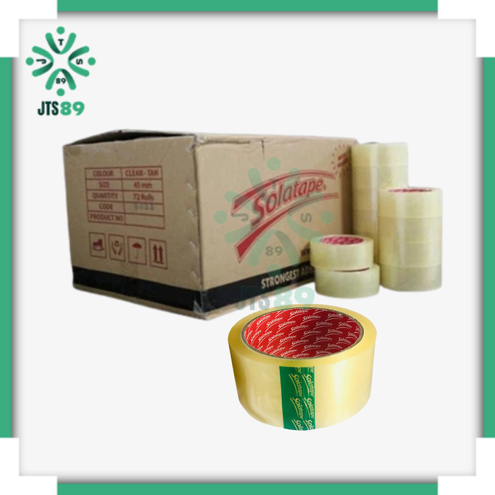 

Lakban Bening - Cokelat 45Mm X 80 Yard - Solatape 1 Dus (Isi 72 Roll)