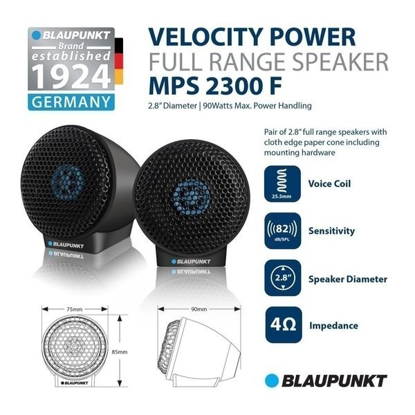 Speaker Full Range Blaupunkt MPS 2300 F / Speaker Kecil Blaupunkt