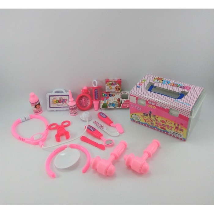 MAINAN ANAK DOCTOR SET BOX PINK