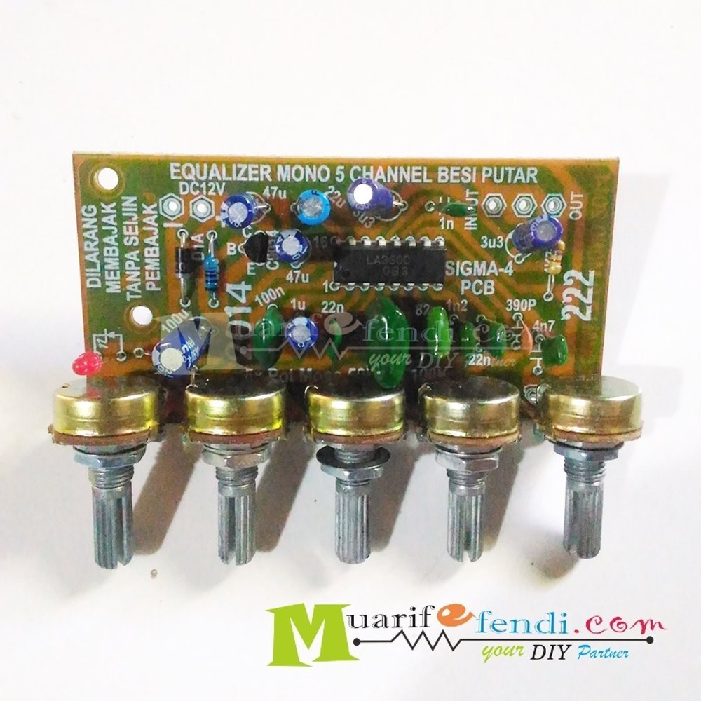 Kit Equalizer Potensio Mono 5 Channel LA3600 FEEDBACK DESTROYER 222