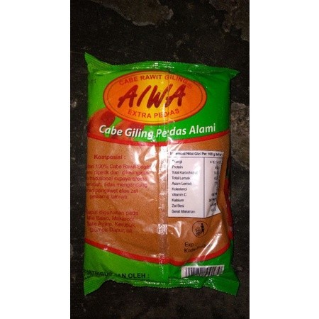 

CABE RAWIT AIWA(R) EKTRA PEDAS ( 1 KG ) 500 Gram + 500 Gram Exp lama