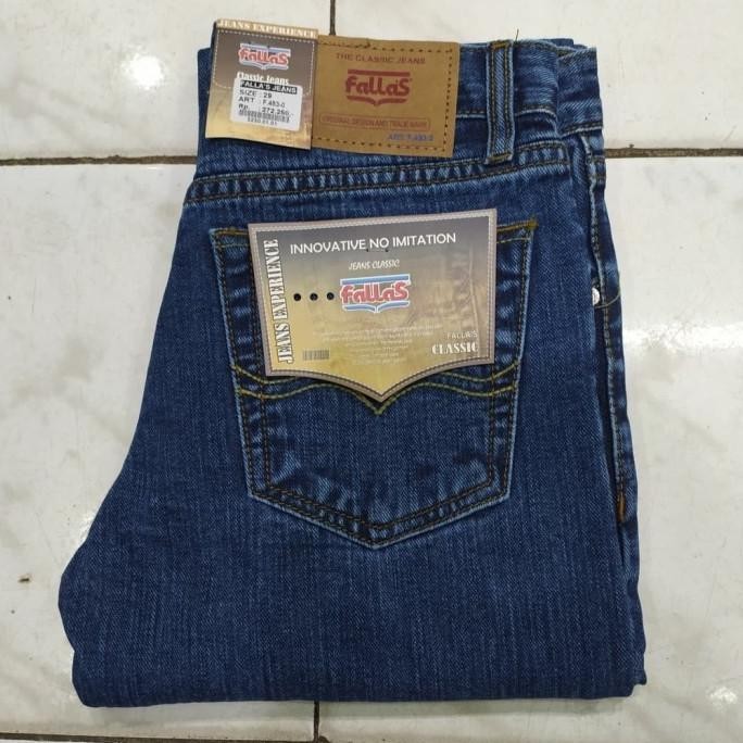celana Jeans cutbray Fallas pria, size 27/32 GM