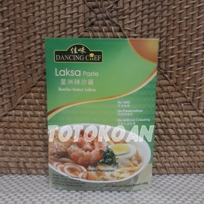 

Dancing Chef Laksa Paste Bumbu Instan Laksa 100 Gr