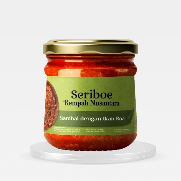 

Rempah Nusantara Sambal Ikan Roa 3 Botol Jar X 120Gr