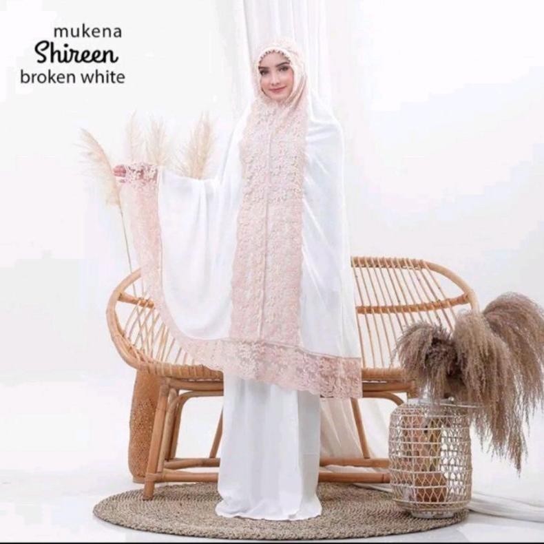 {MUKENA} Mukena Shireen / Mukena Dewasa Shireen Jumbo / Mukena Renda Mewah / Mukena Katun Rayon / Mu