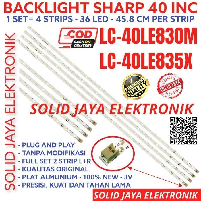 BACKLIGHT TV LED SHARP 40 INC LC 40LE830M 40LE835X 40LE LAMPU BL SMD