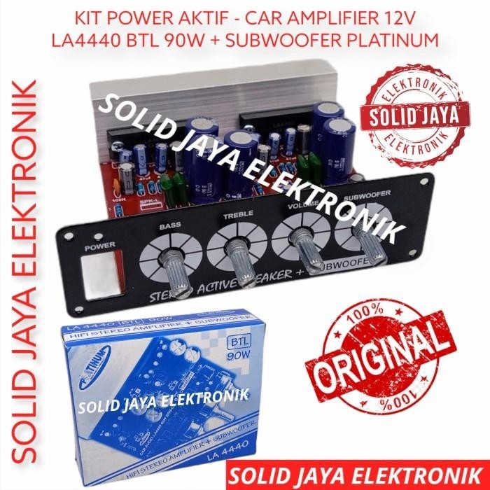 KIT POWER AKTIF AMPLIFIER 12V LA4440 BTL SUBWOOFER LA MOBIL PLATINUM