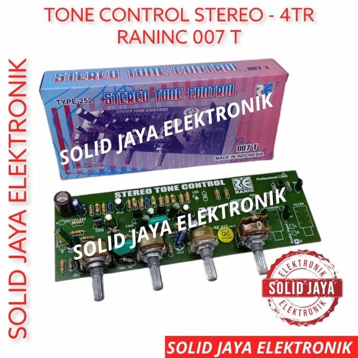 KIT TONE CONTROL STEREO 4 TR TRANSISTOR 007 - 4 POTENSIO RANIC 252