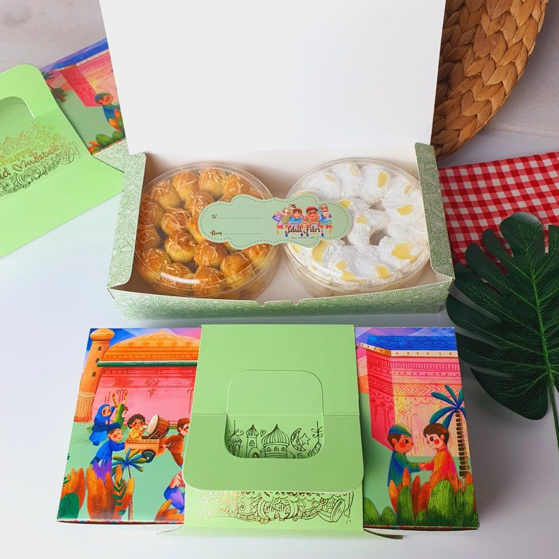 

HDH - 2in1 Hampers Idul Fitri 2 Toples Ukuran 250gram / Paketan Kue Kering Lebaran