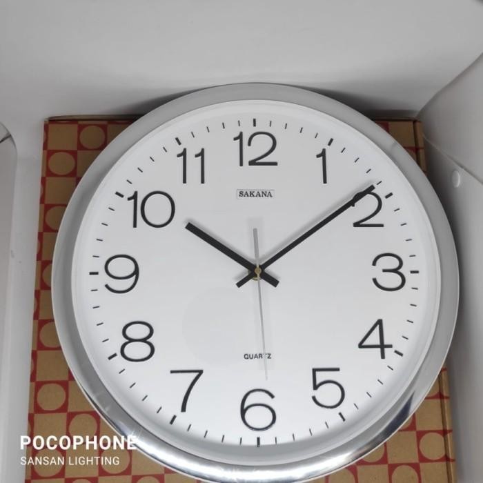 JAM DINDING SAKANA DIAMETER 30CM SAKANA 080 ORIGINAL